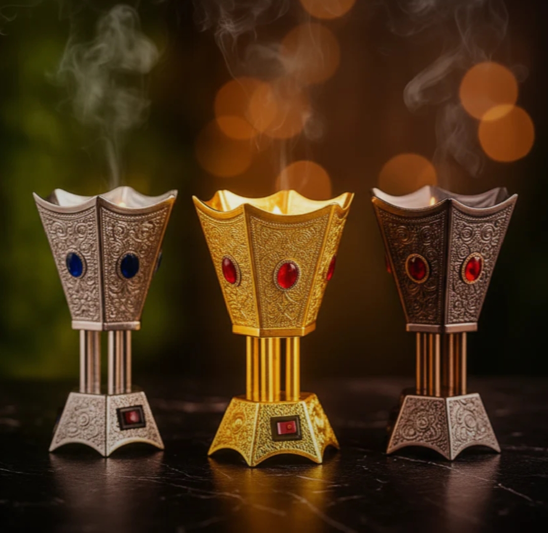 6 Corner Bakhoor incense burner